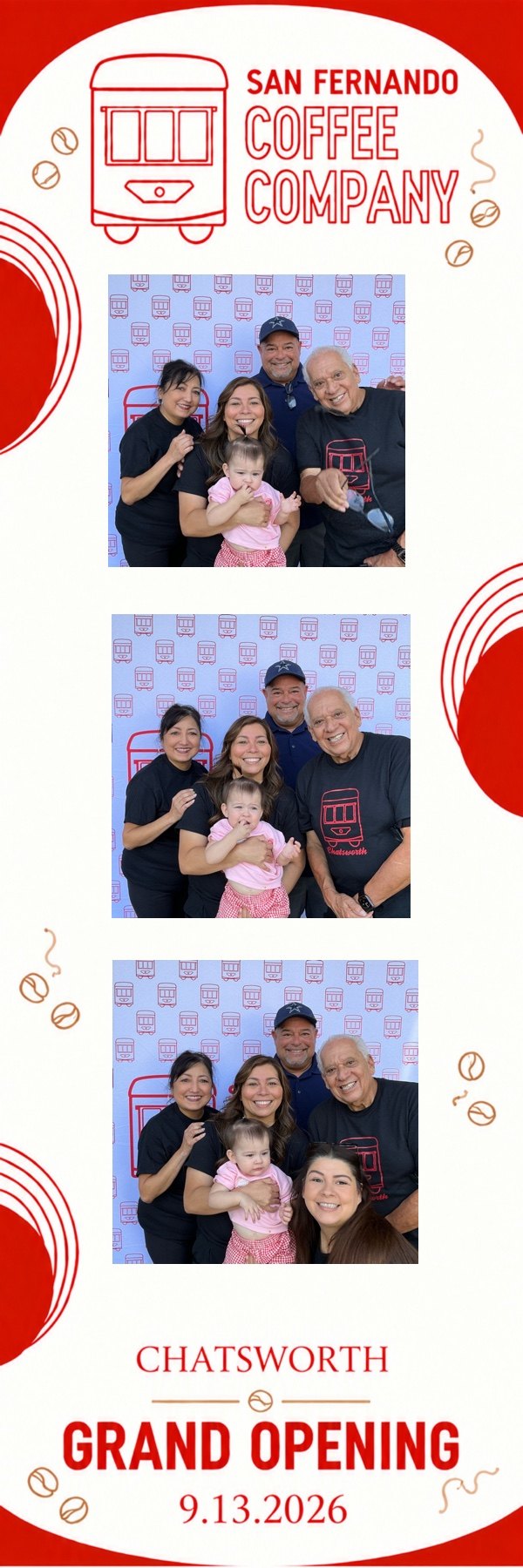 La Vida photo strip, Grand Opening